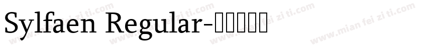 Sylfaen Regular字体转换